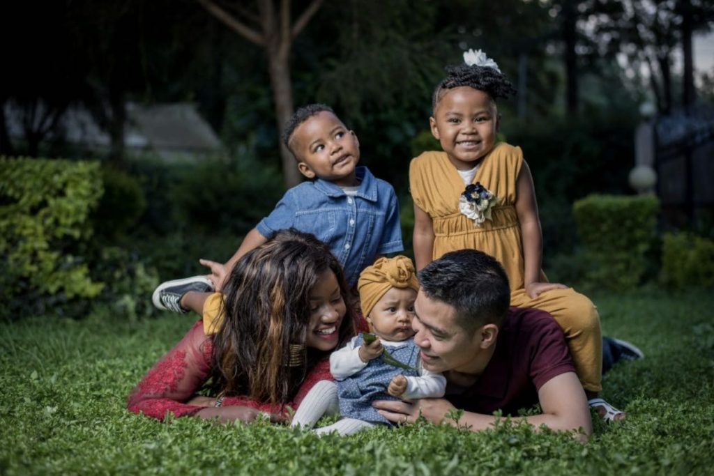 The Ocampos with three of their four kids (Photo courtesy the Ocampo family)