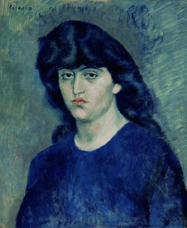Painting of Suzanne Bloch by Pablo Picasso. (Photo courtesy of Sartle.com via Wikipedia)