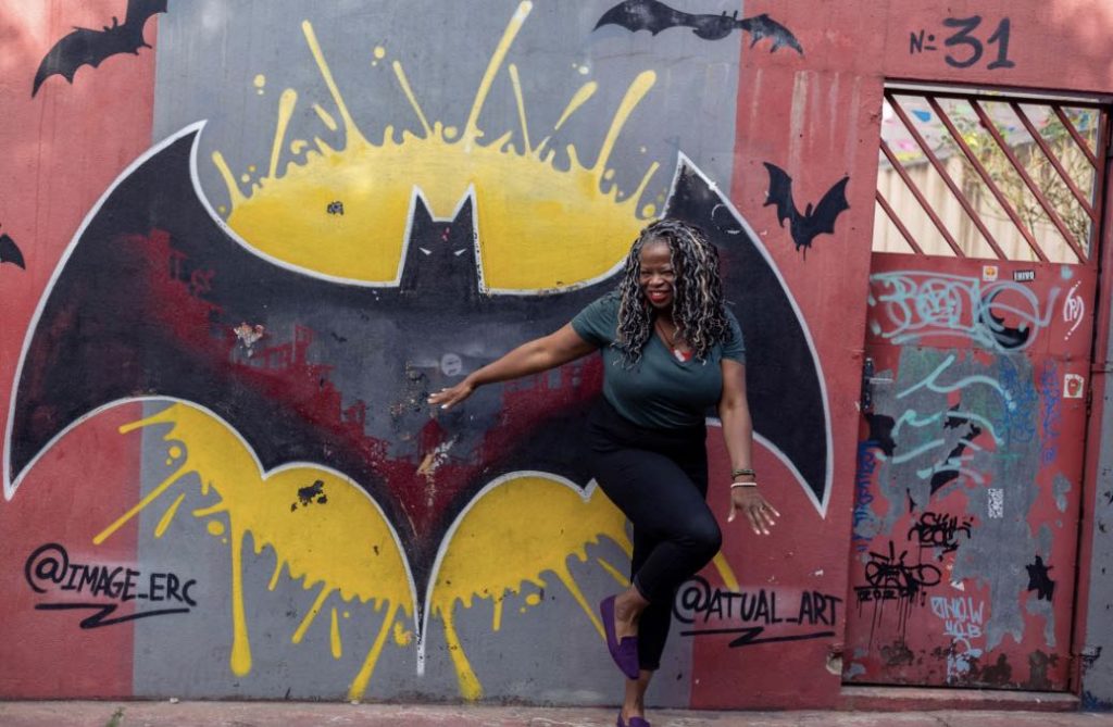 Batman mural in São Paulo, Brazil